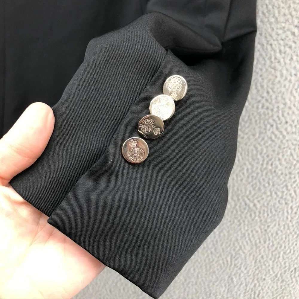 Ralph Lauren Wool‎ Blazer Jacket Mens 38 Black Classic Party Wedding Business